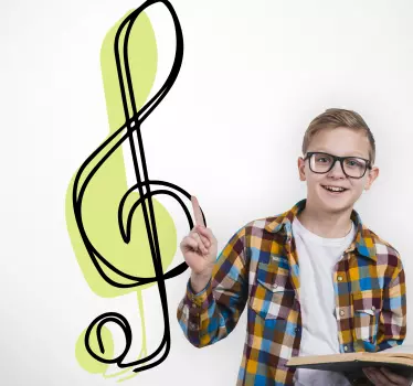 Musical Notation Accent music sticker - TenStickers