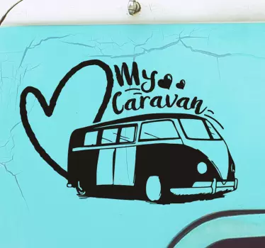 My caravan vehicle vinyl sticker - TenStickers