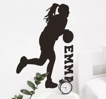 named basketball player sticker - TenStickers