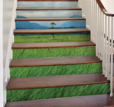 Nature stairs  nature wall decal - TenStickers