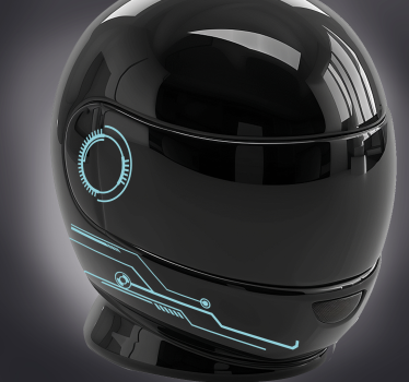 Motorbike sticker with lines on transparent background - TenStickers