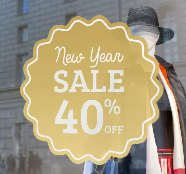 New Year best offer sale wall sticker - TenStickers