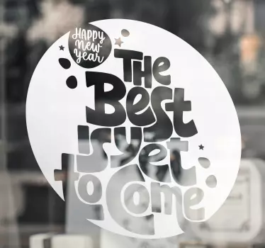 Shop window sticker new year inspiration - TenStickers