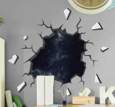 Night Sky 3D visual effects wall decor - TenStickers