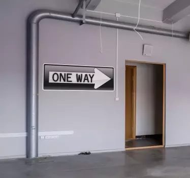 One Way Decorative Sticker - TenStickers