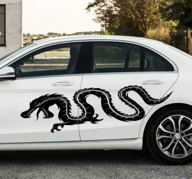 Oriental dragon car vinyl sticker - TenStickers