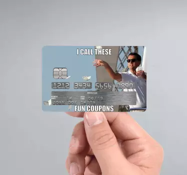 Original fun coupons bank card decal - TenStickers