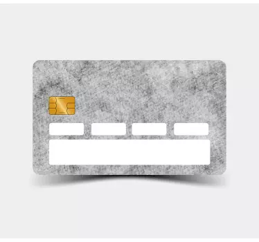 Original grunge grey stone texture  bank card decal - TenStickers