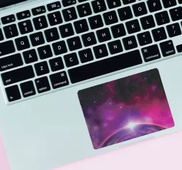 Outer Space Laptop Sticker - TenStickers