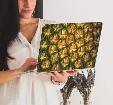 Pineapple Skin Laptop Sticker - TenStickers
