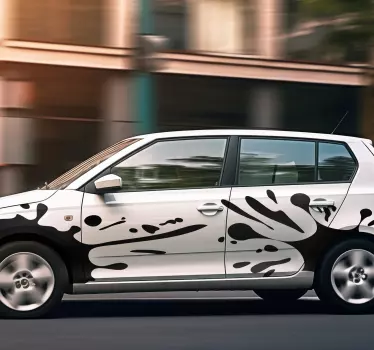 Paint splatter design car vinyl sticker - TenStickers
