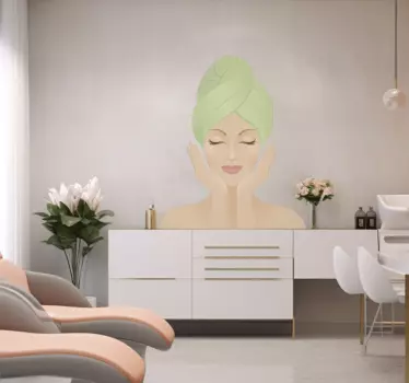 Pampered Woman Sticker - TenStickers