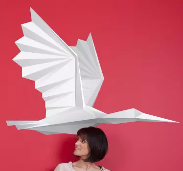Paper Bird Wall Sticker - TenStickers