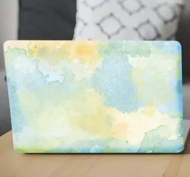 Pastel watercolor laptop skin - TenStickers