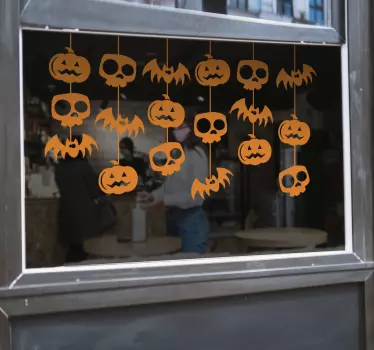 Pendants halloween wall decal - TenStickers