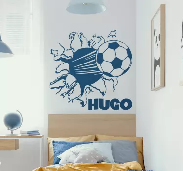 Personalised Football Wall Sticker - TenStickers