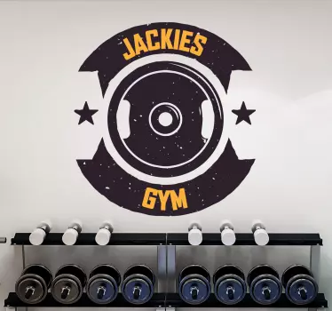 Personalised Gym wall decor - TenStickers