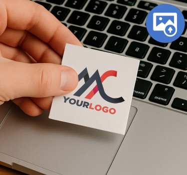 Business logo customisable sticker - TenStickers