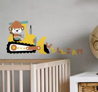Personalised rock truck toy decal - TenStickers