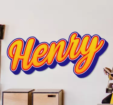 Personalised Vintage Graffiti Script urban decal - TenStickers