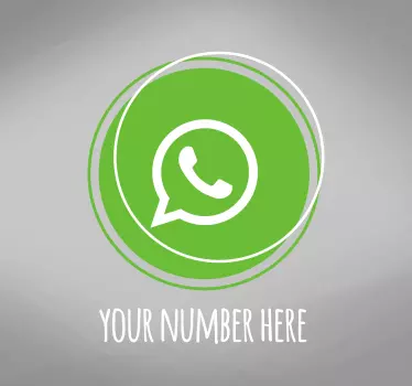 Personalised Whatsapp Logo window decal - TenStickers