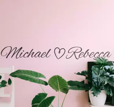 Personalized Name Art quote sticker - TenStickers