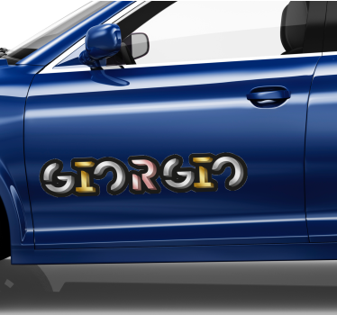 Car sticker personalised simple name - TenStickers