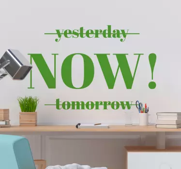 phrase minimalism motivational decal - TenStickers