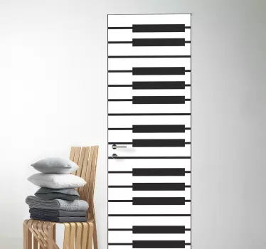 Piano Tiles glass door decal - TenStickers
