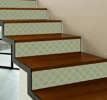 piastrelle per scale border sticker - TenStickers