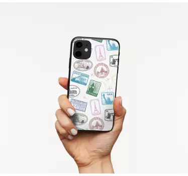 Plane tickets iPhone decal - TenStickers
