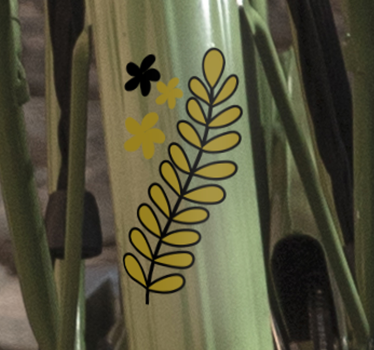 Planet and flower Bike Decal - TenStickers