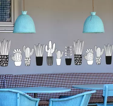 Plant illustrations plant wall decal - TenStickers