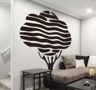 Plant sticker artistic tree shape - TenStickers