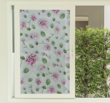 Plants flowers window sticker - TenStickers
