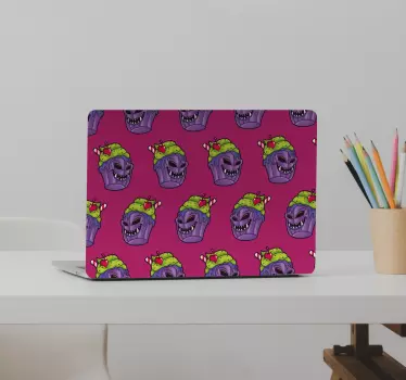 Cukpcakes skull design laptop skin - TenStickers