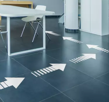 Pointing Arrows floor stickers - TenStickers