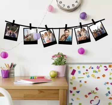 Polaroid photo frame decal - TenStickers