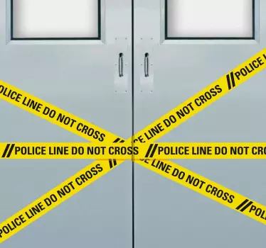 Police Line Do Not Cross Sticker - TenStickers
