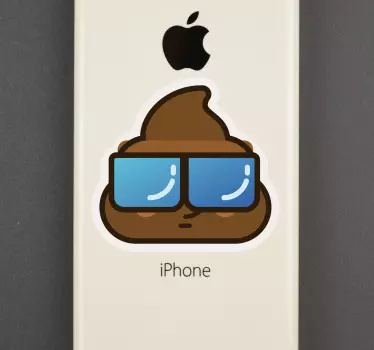 Poo Whatsapp iPhone Sticker - TenStickers
