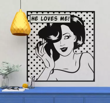 Pop girl vinyl wall art decal - TenStickers