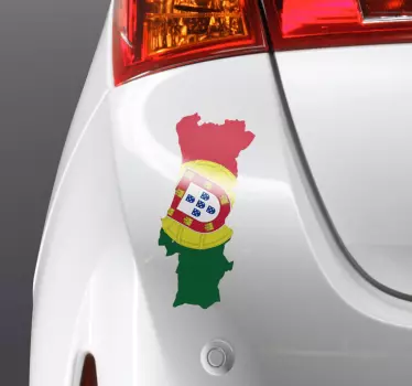Portugal map  Car Decal - TenStickers