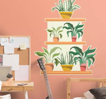 Potted Foliage Arrangement plant sticker - TenStickers