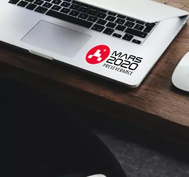 Preseverance Mars laptop cover stickers - TenStickers