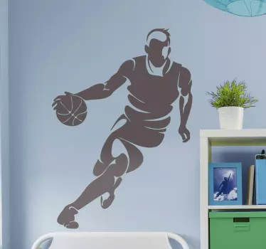 Professional basketball player basketball wall sticker - TenStickers