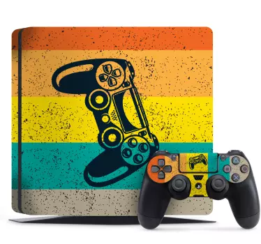 ps4 controller in colors Playstation 4 stickers - TenStickers