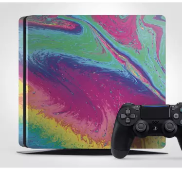 Ps4 skin colorful swirl design - TenStickers