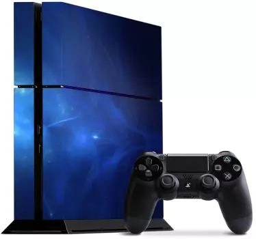 Ps4 skin galactic blue design - TenStickers
