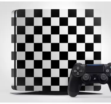 Ps4 skin in checkered style - TenStickers