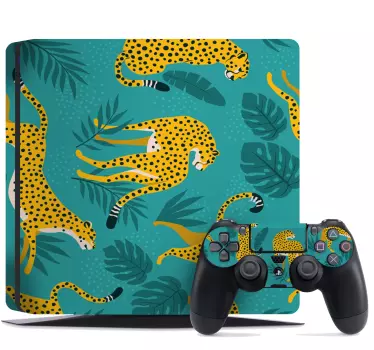 Ps4 skin leopard print design - TenStickers